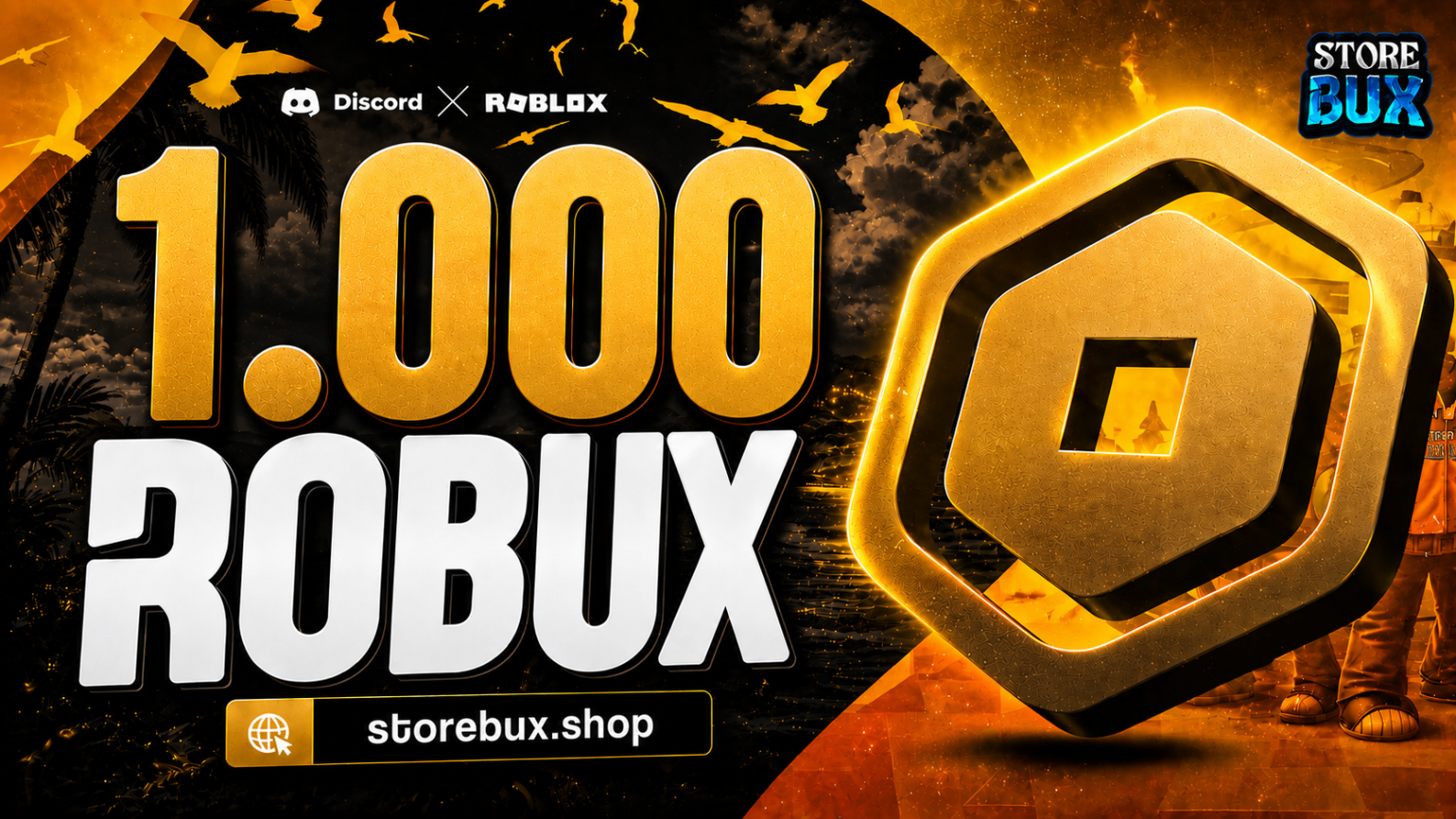 1.000 ROBUX + BRINDE